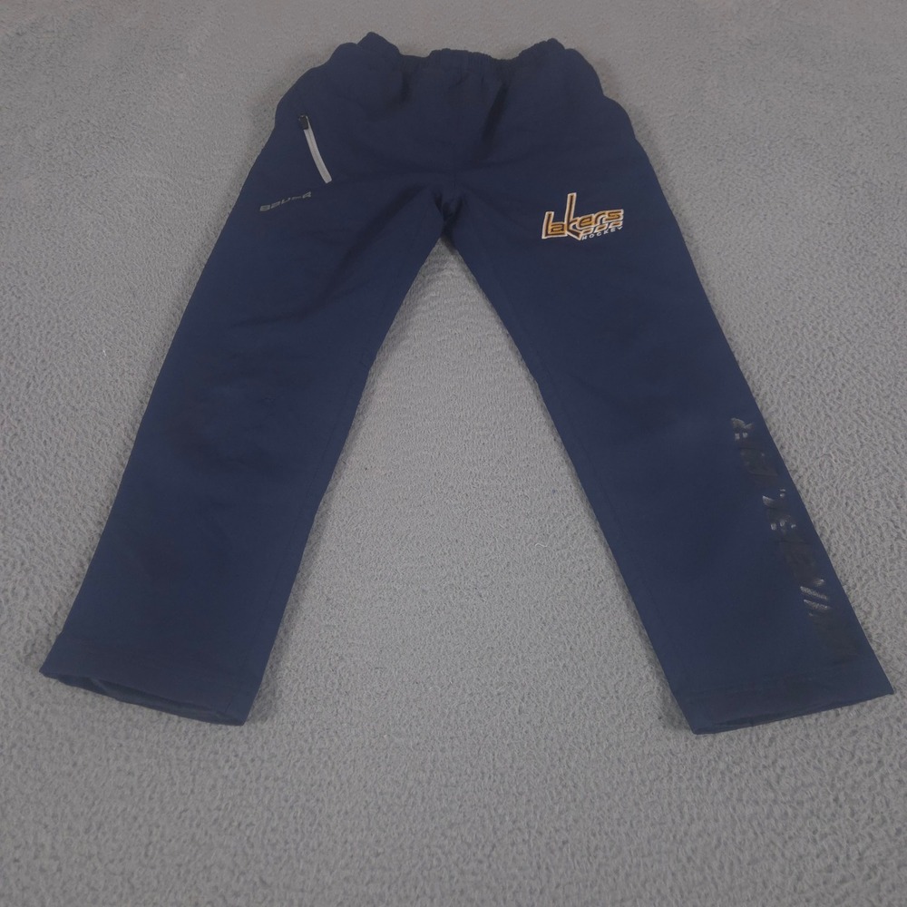 Bauer Pants Youth Medium Navy Supreme Lightweight Lakers Hockey Straight Leg